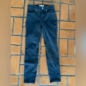 Madewell Black 9” Mid-Rise Skinny Jean, size 23 P